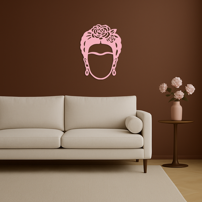 Frida Kahlo Silhouette Metal Wall Art – Iconic Feminine Artistic Home Decor - KAFGP032 - Tampa Home & Garden Store