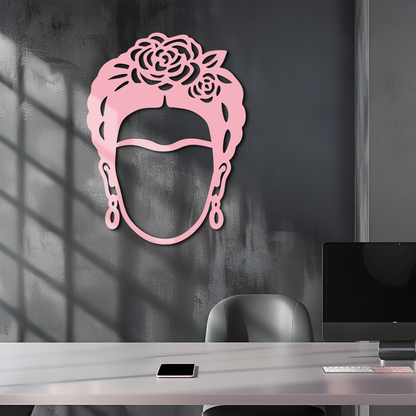 Frida Kahlo Silhouette Metal Wall Art – Iconic Feminine Artistic Home Decor - KAFGP032 - Tampa Home & Garden Store