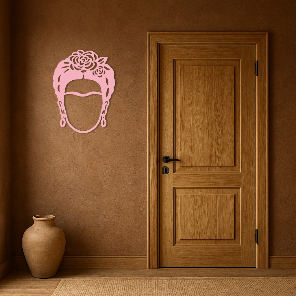 Frida Kahlo Silhouette Metal Wall Art – Iconic Feminine Artistic Home Decor - KAFGP032 - Tampa Home & Garden Store