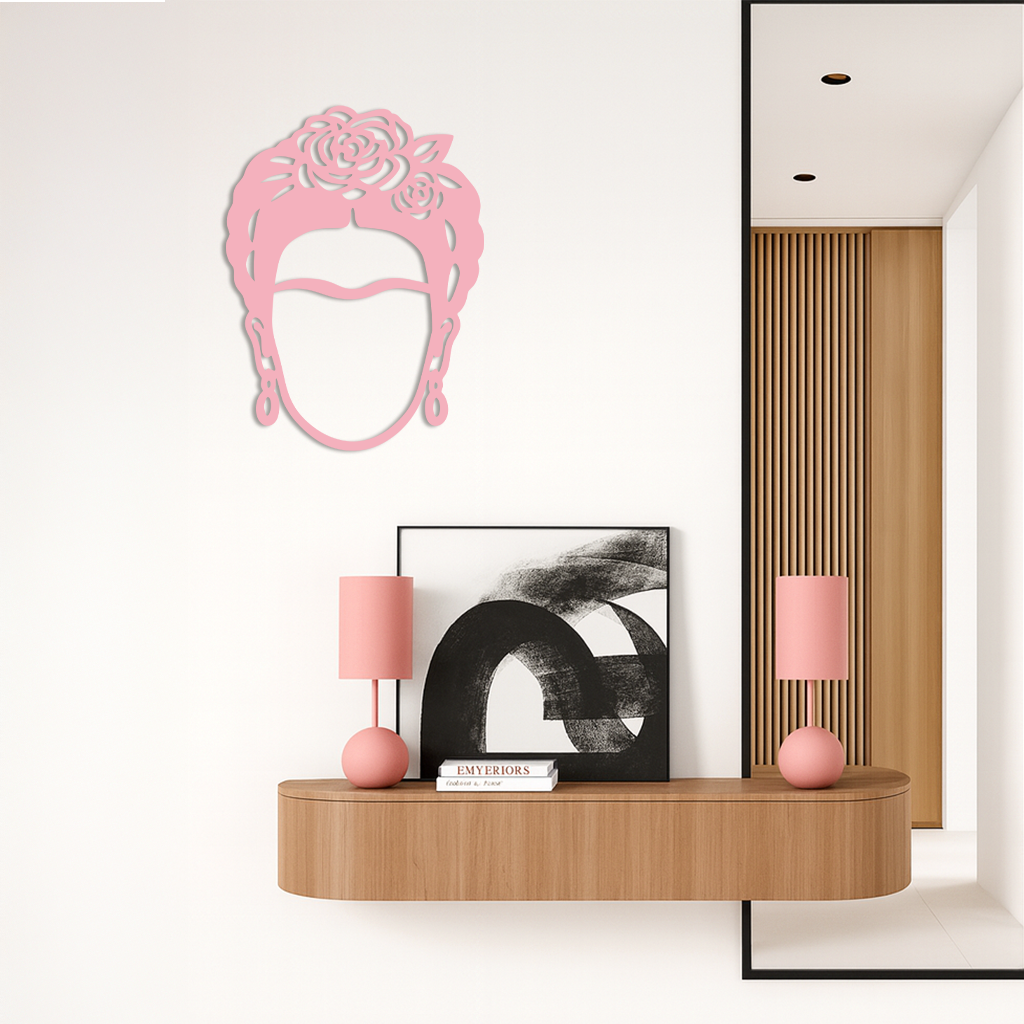 Frida Kahlo Silhouette Metal Wall Art – Iconic Feminine Artistic Home Decor - KAFGP032 - Tampa Home & Garden Store