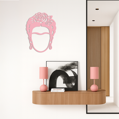 Frida Kahlo Silhouette Metal Wall Art – Iconic Feminine Artistic Home Decor - KAFGP032 - Tampa Home & Garden Store