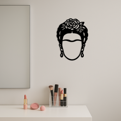 Frida Kahlo Silhouette Metal Wall Art – Iconic Feminine Artistic Home Decor - KAFGP032 - Tampa Home & Garden Store