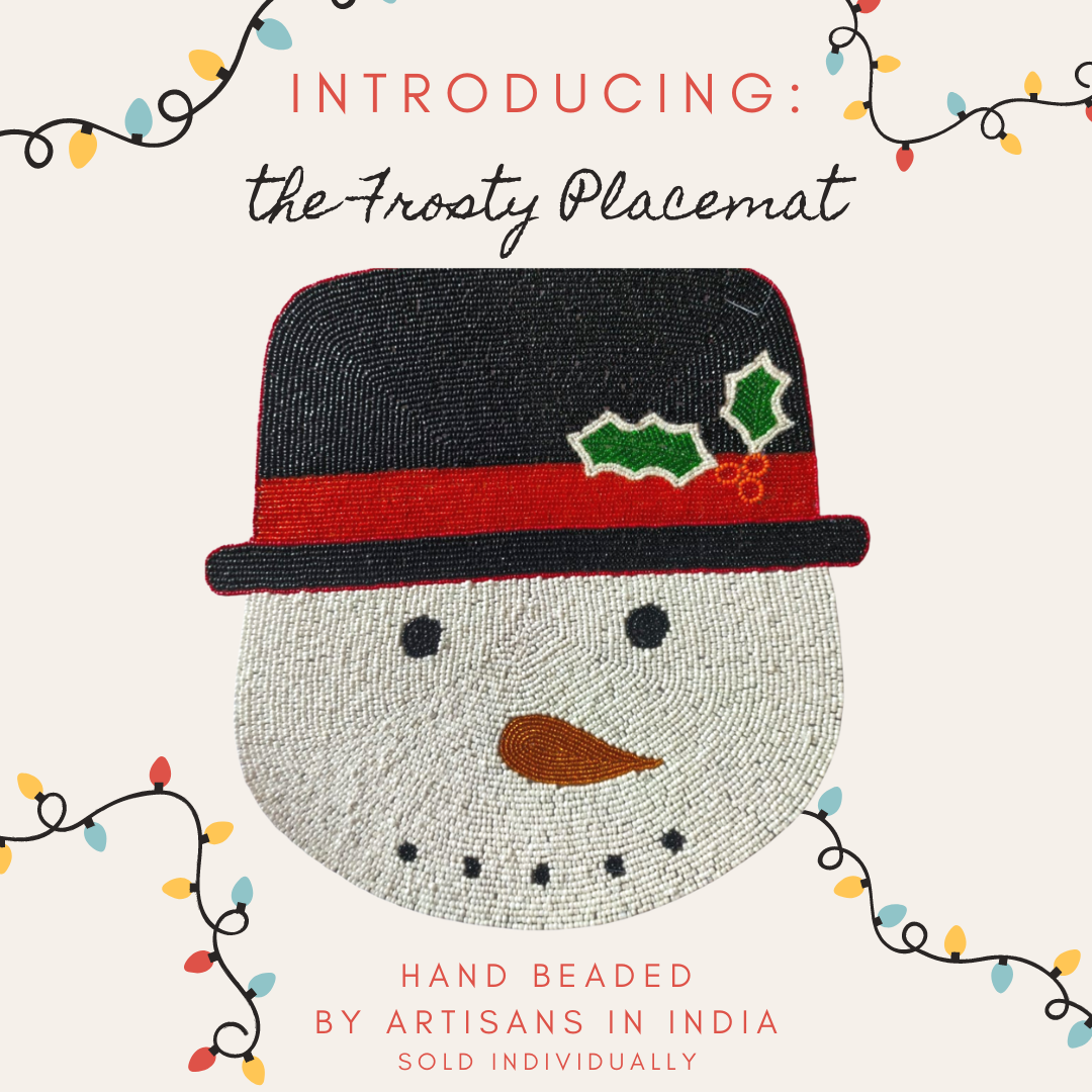 Frosty Snowman Placemat, Christmas Placemat, Snowman Placemat - Tampa Home & Garden Store