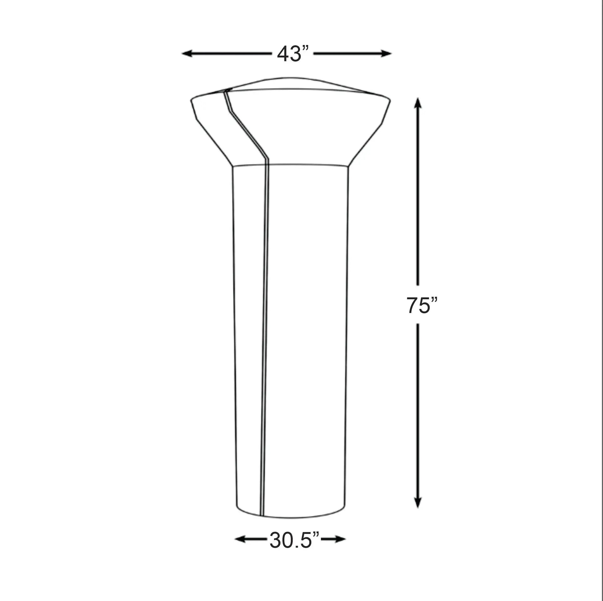 Vinyl cover for gas patio heater Fire Sense/Balkene Home; fits 33-38in round reflector on Tampa Home & Garden Store