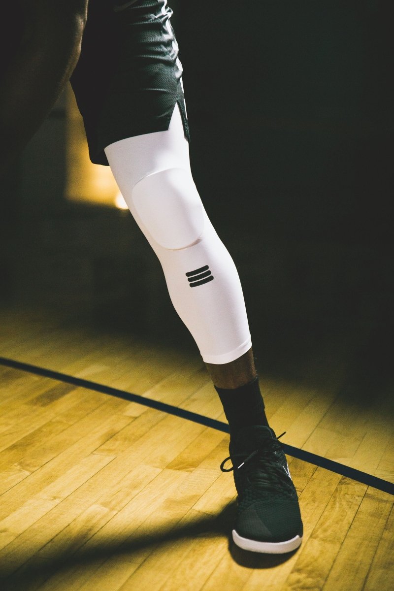 Full-Length Padded Knee Sleeve - White - Tampa Home & Garden Store