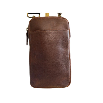 Cambridge Full-Grain Leather Crossbody Phone Bag