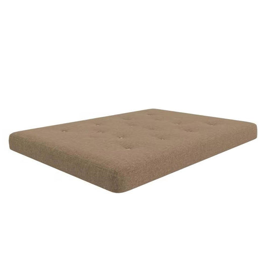 Full size 6-inch Thick Innerspring Futon Mattress in Tan - Tampa Home & Garden Store