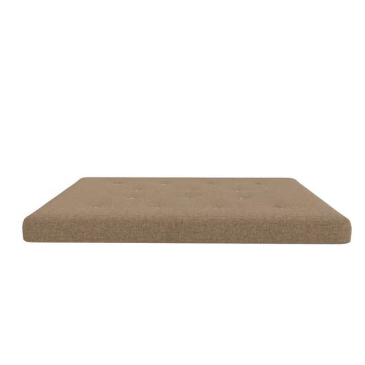 Full size 6-inch Thick Innerspring Futon Mattress in Tan - Tampa Home & Garden Store
