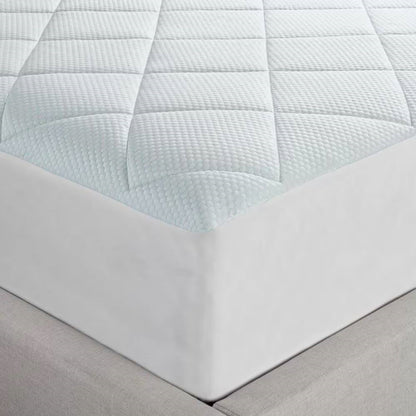 Full size Washable Quilted Mattress Pad with Elastic Fitted Skirt - Tampa Home & Garden Store