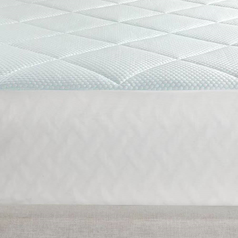 Full size Washable Quilted Mattress Pad with Elastic Fitted Skirt - Tampa Home & Garden Store