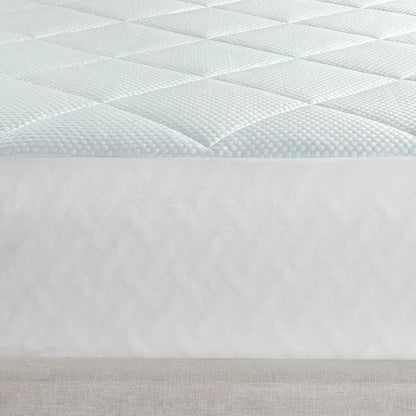 Full size Washable Quilted Mattress Pad with Elastic Fitted Skirt - Tampa Home & Garden Store
