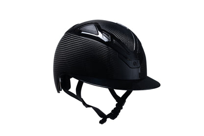 Suomy Apex riding helmet in full carbon black glossy with vent details by American Equus on Tampa Home & Garden Store
