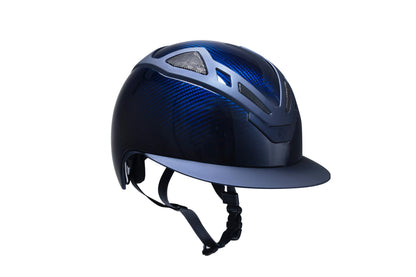 Suomy Apex Riding Helmet full carbon blue glossy by American Equus, equestrian helmet on Tampa Home & Garden Store