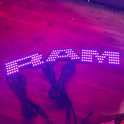 RAM RGBW Flow LED badge emblems for interior/exterior vehicle lighting AutoLEDTech.com on Tampa Home & Garden Store