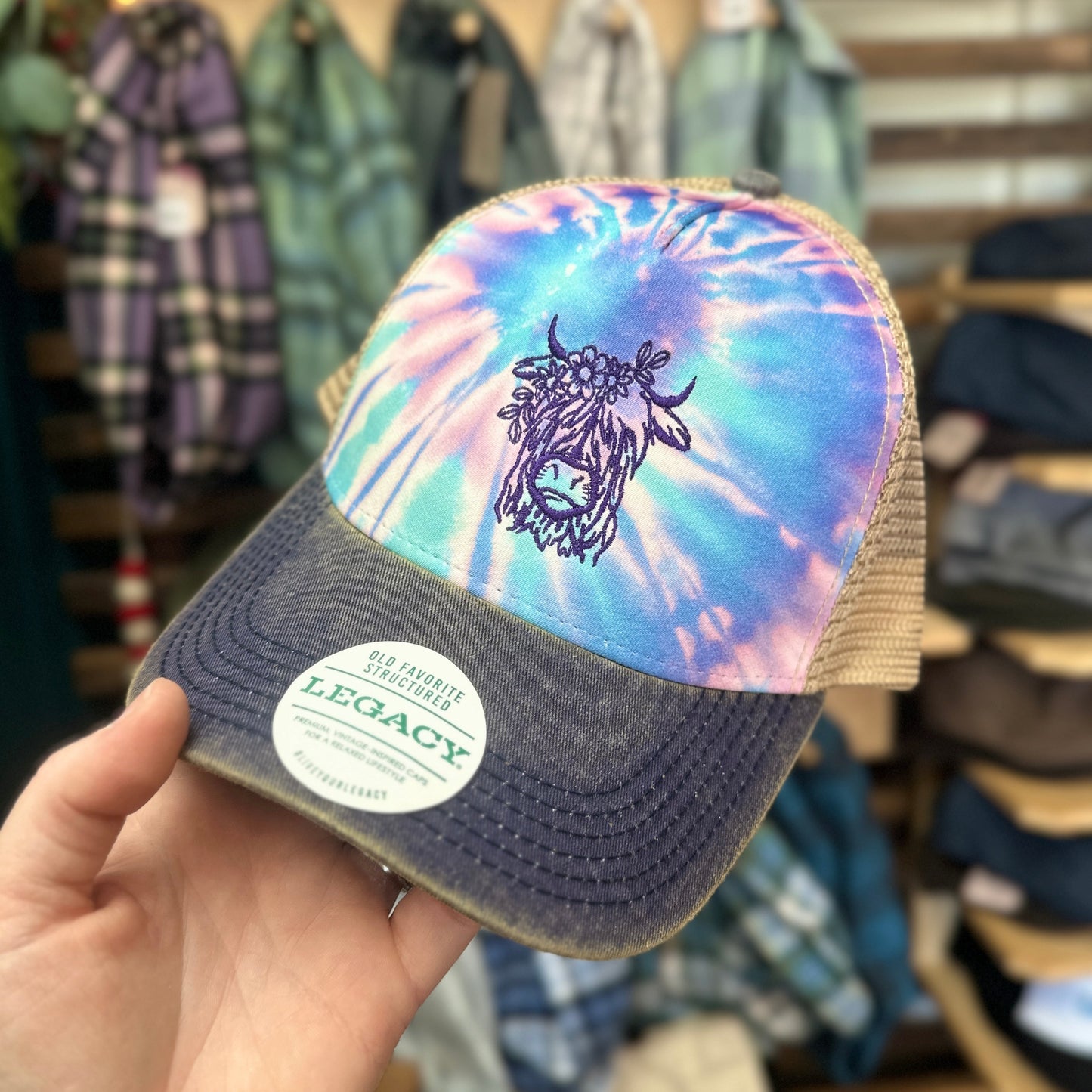 Highland Coo Hairy Cow Embroidered Hat - Multiple Customizable Options