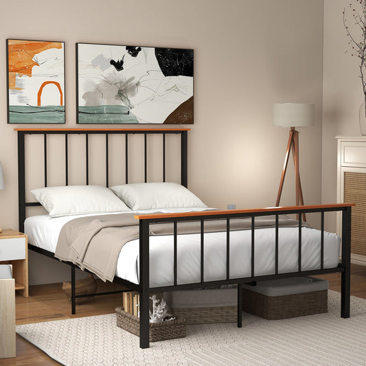 Bed Frame with Headboard and Footboard-Full Size - Tampa Home & Garden Store
