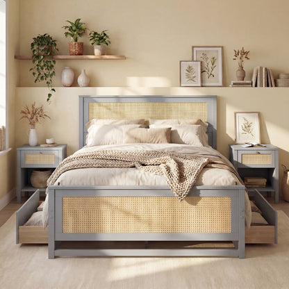 Jumbo 4 in a Row game set DirectDeals vibe in a beige bedroom with cane headboard and plants on Tampa Home & Garden Store