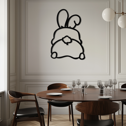 Funny Bunny Butt Metal Wall Art – Playful Easter Rabbit Decor- KAF622 - Tampa Home & Garden Store