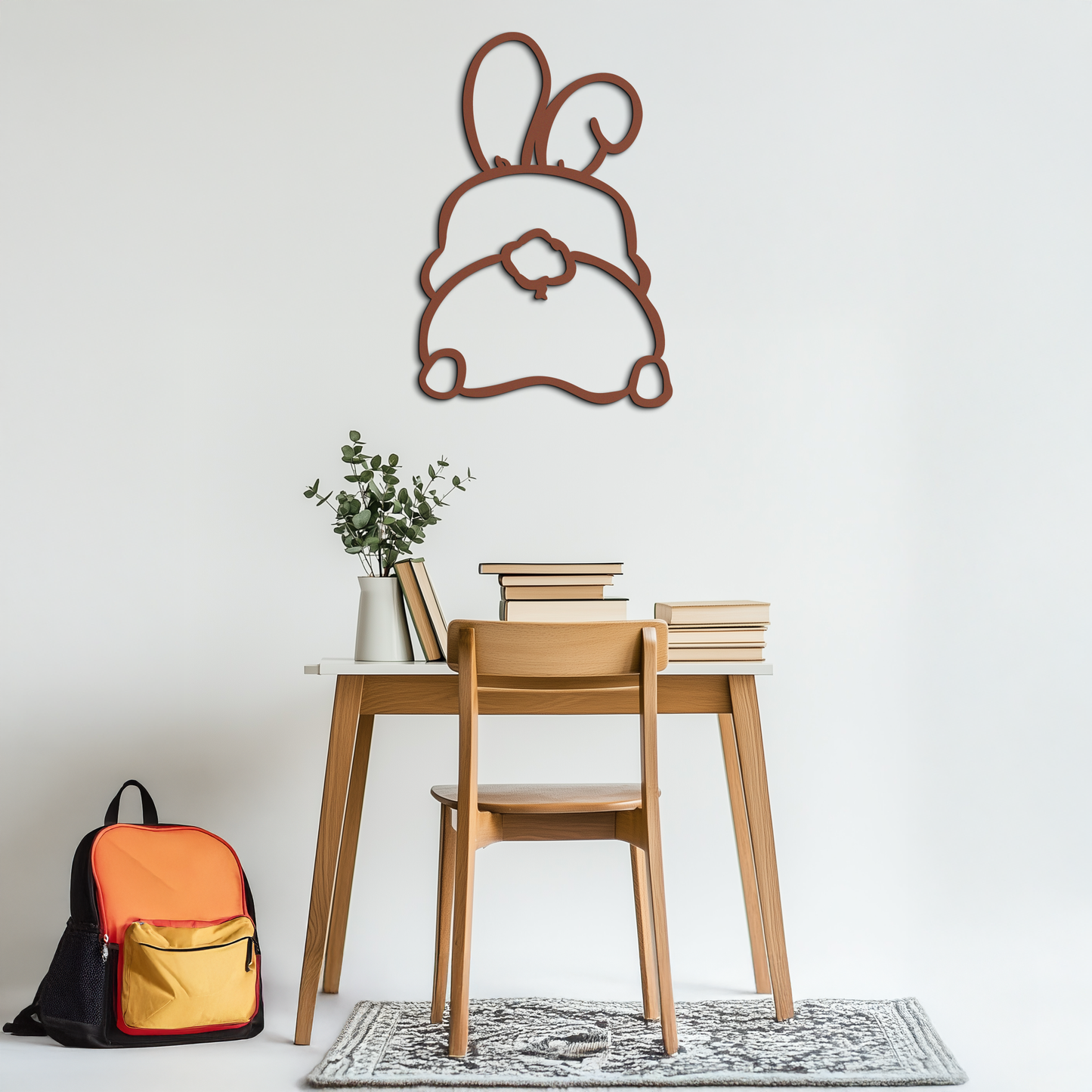 Funny Bunny Butt Metal Wall Art – Playful Easter Rabbit Decor- KAF622 - Tampa Home & Garden Store