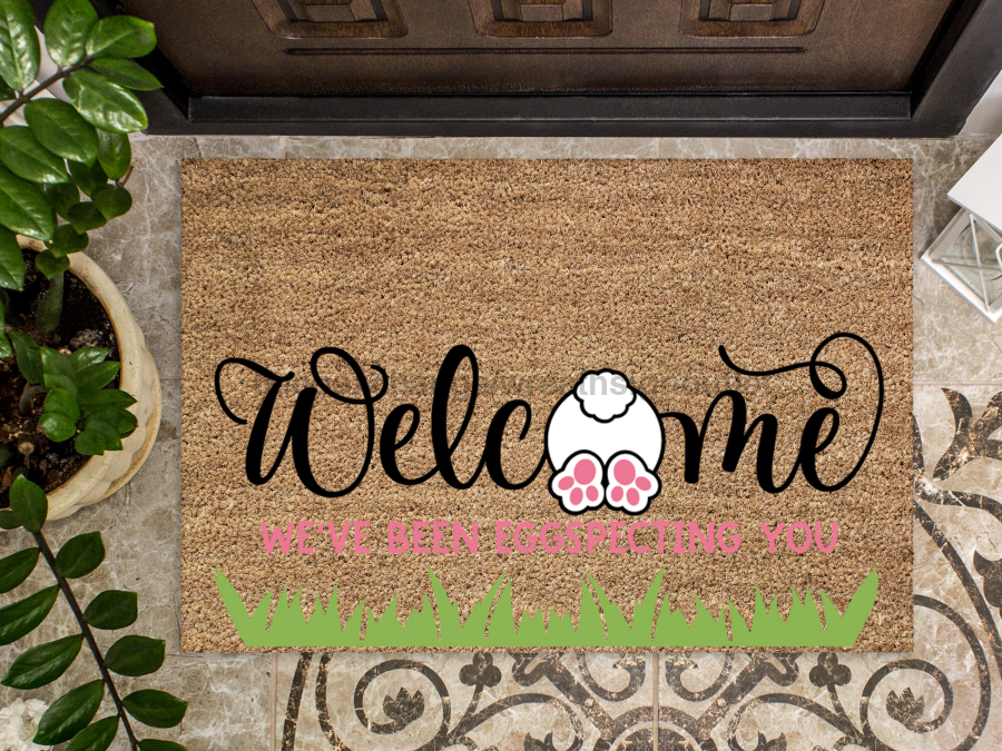 Funny Doormat, Coir Doormat, Welcome Mat, Housewarming Gift, Bunny Doormat, Front Door Doormat, Easter Doormat, New Homeowner Gift DECOE-CM-113 - Tampa Home & Garden Store