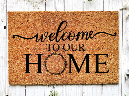 Funny Doormat, Coir Doormat, Welcome Mat, Housewarming Gift, Welcome Doormat, Welcome to Our Home Front Door Doormat, Welcome Doormat, New Homeowner Gift DECOE-CM-108 - Tampa Home & Garden Store