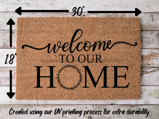 Funny Doormat, Coir Doormat, Welcome Mat, Housewarming Gift, Welcome Doormat, Welcome to Our Home Front Door Doormat, Welcome Doormat, New Homeowner Gift DECOE-CM-108 - Tampa Home & Garden Store