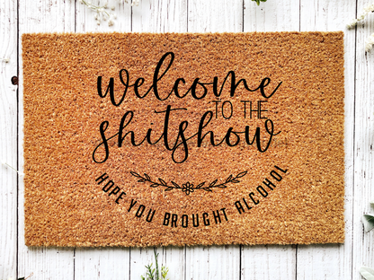 Funny Doormat, Coir Doormat, Welcome Mat, Housewarming Gift, Welcome to the Shit Show Doormat, Front Door Doormat, Doormat, New Homeowner Gift DECOE-CM-110 - Tampa Home & Garden Store