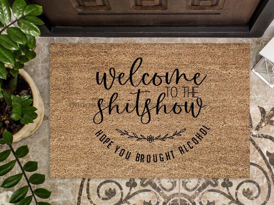 Funny Doormat, Coir Doormat, Welcome Mat, Housewarming Gift, Welcome to the Shit Show Doormat, Front Door Doormat, Doormat, New Homeowner Gift DECOE-CM-110 - Tampa Home & Garden Store