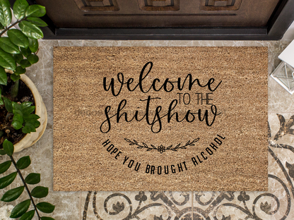 Funny Doormat, Coir Doormat, Welcome Mat, Housewarming Gift, Welcome to the Shit Show Doormat, Front Door Doormat, Doormat, New Homeowner Gift DECOE-CM-110 - Tampa Home & Garden Store