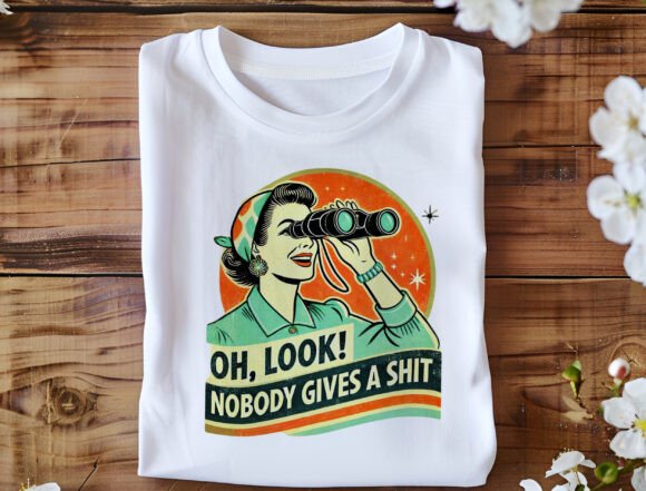 Funny Retro Woman Unisex Bamboo/Cotton Graphic T-Shirt, white, Spun Bamboo on Tampa Home & Garden Store
