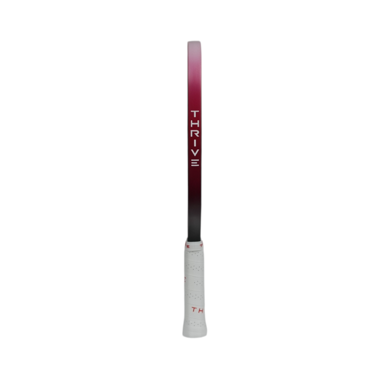 FURY elongated 15.5 mm paddle by Thrive Pickleball with maroon-black gradient and white grip on Tampa Home & Garden Store