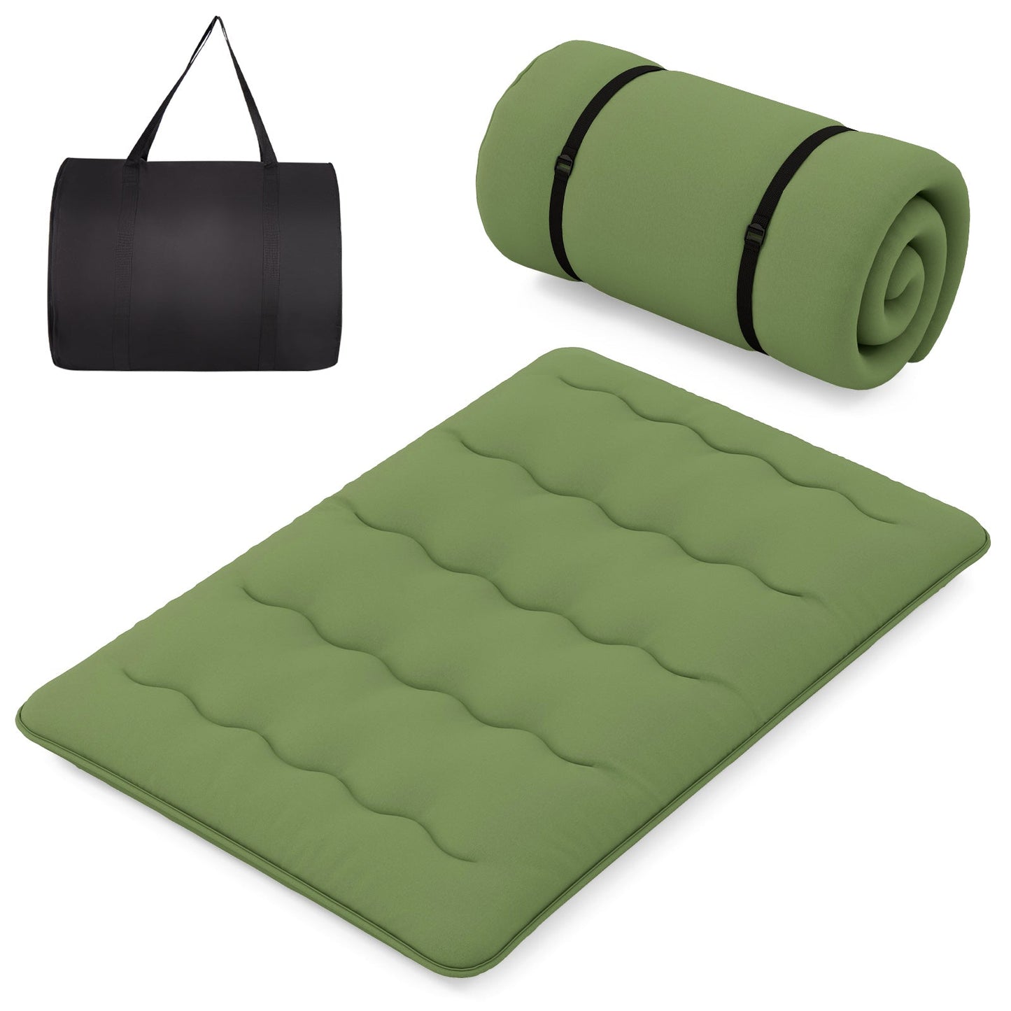 Colchón de suelo con funda lavable y bolsa de transporte - Tamaño completo
