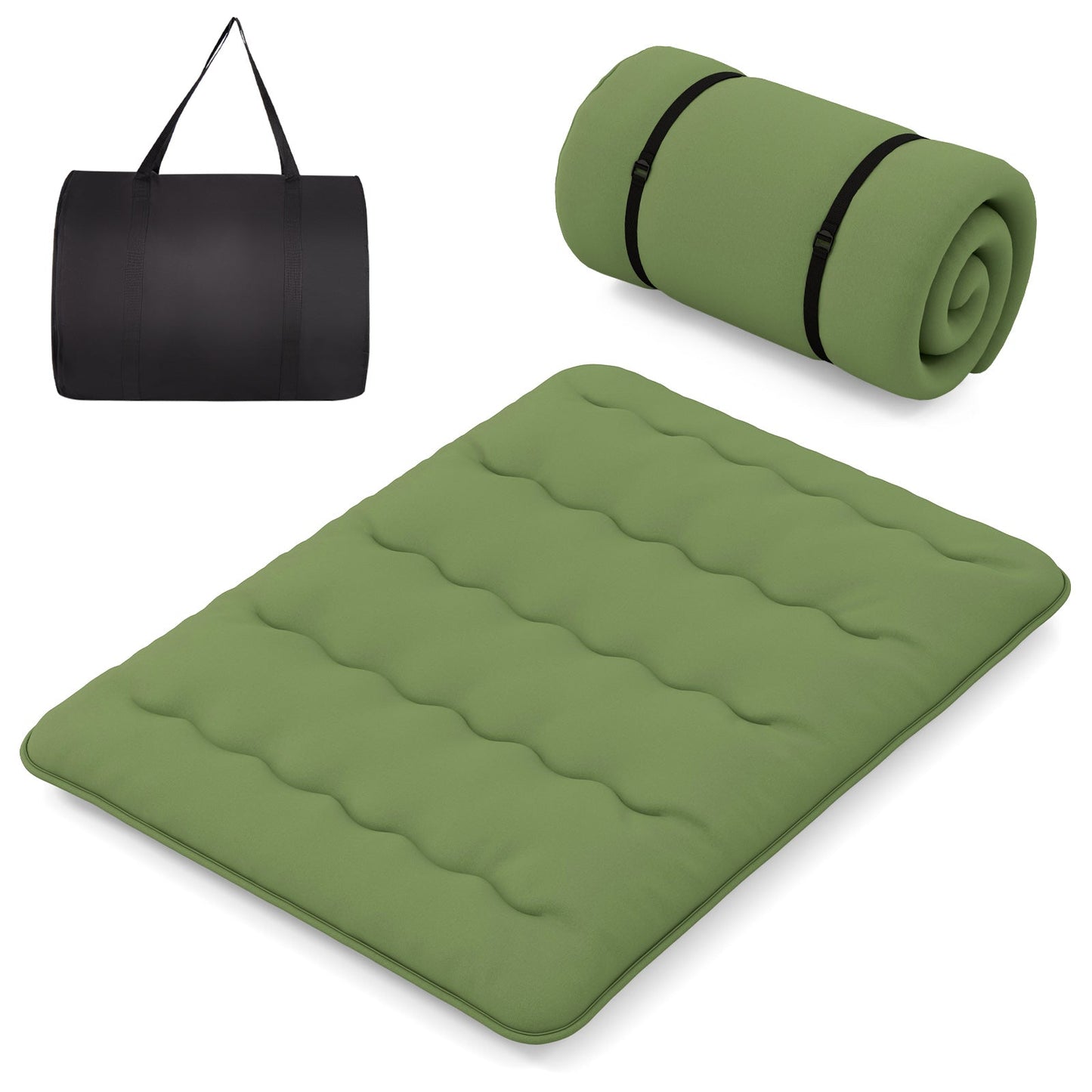 Colchón de suelo con funda lavable y bolsa de transporte - Tamaño completo
