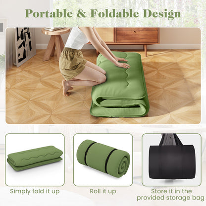 Colchón de suelo con funda lavable y bolsa de transporte - Tamaño completo