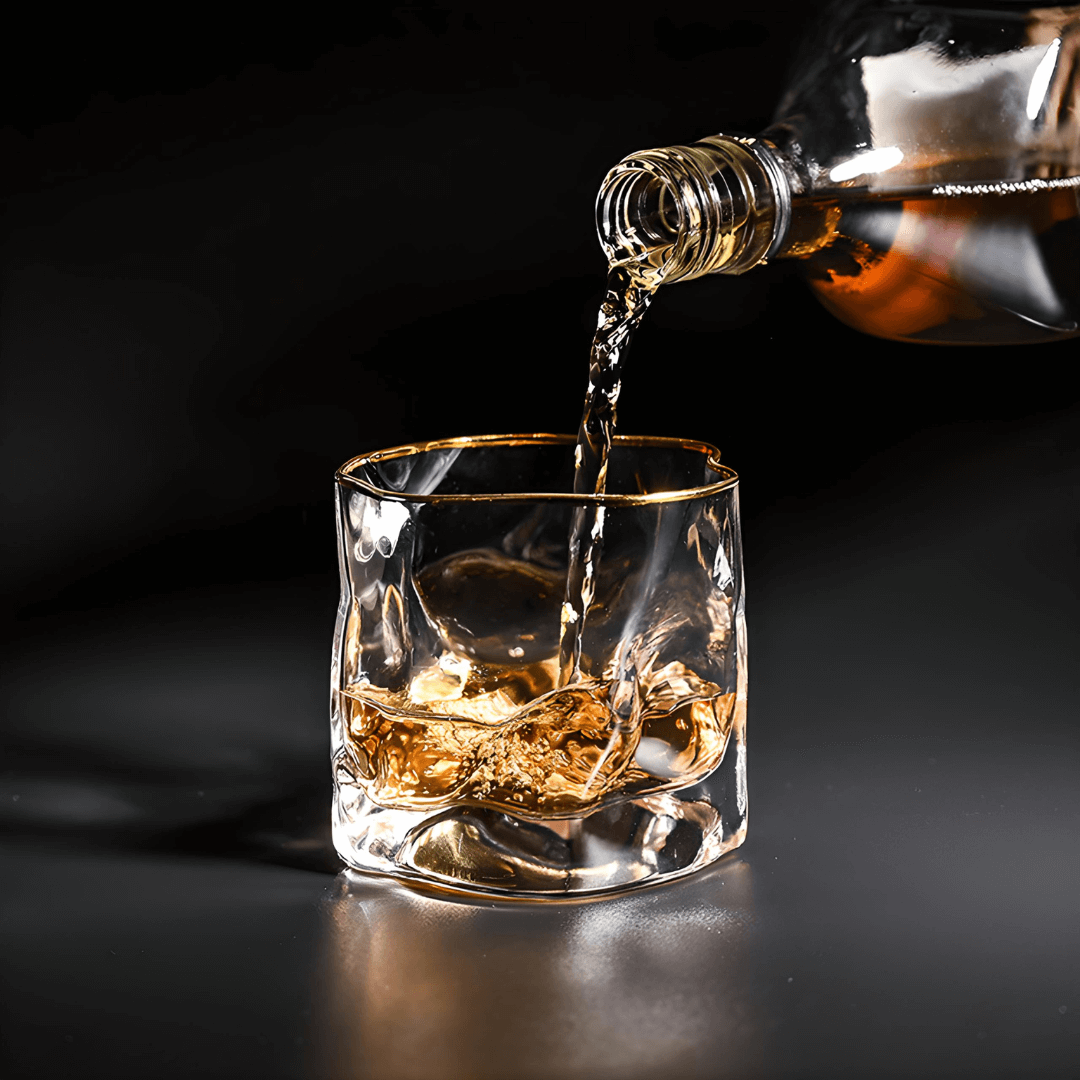 Gold Hoshi Japanese Crystal And The Whisky Glass
