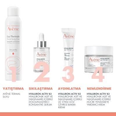 Avène Hyaluron Activ B3 4-piece set: thermal water spray, serum, cream, moisturizer jar on Tampa Home & Garden Store