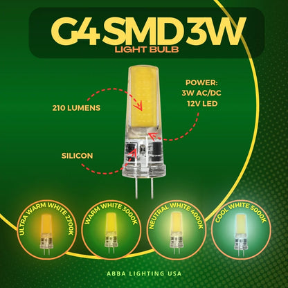 G4 Bi Pin LED Capsule 12V Bulb Energy Efficient Light IP65 Waterproof - Tampa Home & Garden Store