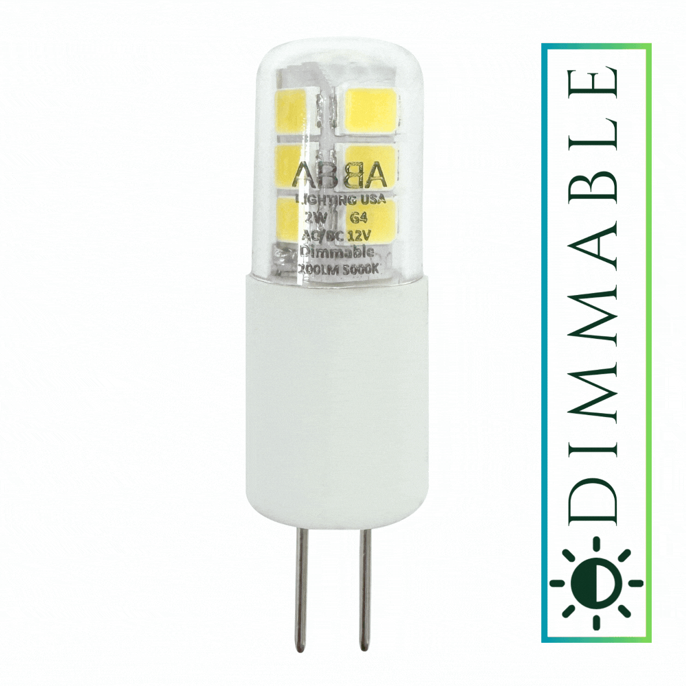 G4 Dimmable SMD Bi Pin LED Capsule 12V Bulb Energy Efficient Light IP65 Waterproof