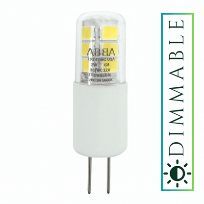 G4 Dimmable SMD Bi Pin LED Capsule 12V Bulb Energy Efficient Light IP65 Waterproof