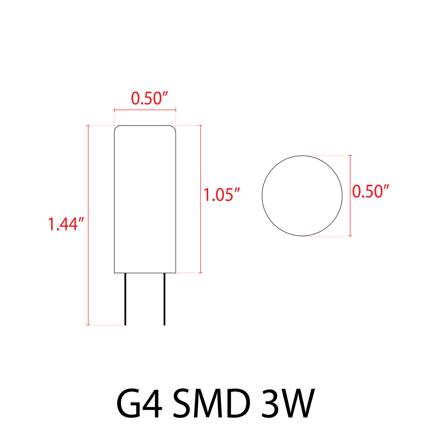 G4 Dimmable SMD Bi Pin LED Capsule 12V Bulb Energy Efficient Light IP65 Waterproof