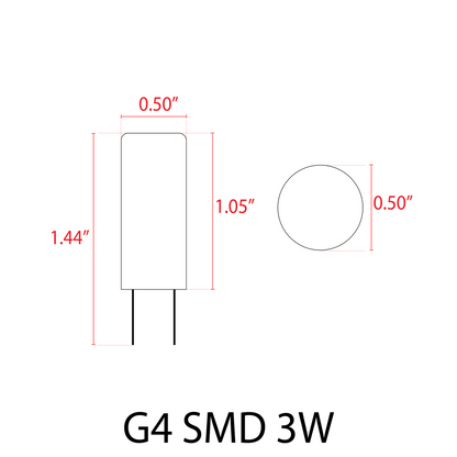 G4 Dimmable SMD Bi Pin LED Capsule 12V Bulb Energy Efficient Light IP65 Waterproof