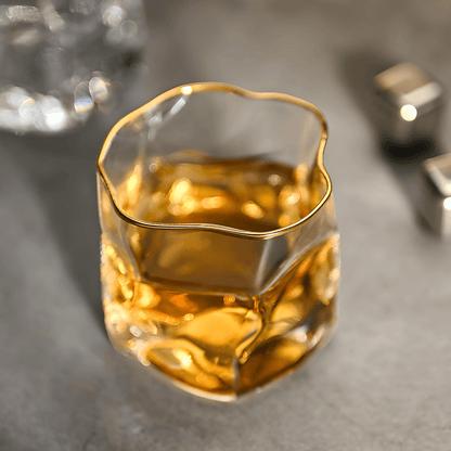 Gold Hoshi Japanese Crystal And The Whisky Glass