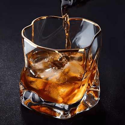 Gold Hoshi Japanese Crystal And The Whisky Glass