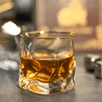 Gold Hoshi Japanese Crystal And The Whisky Glass