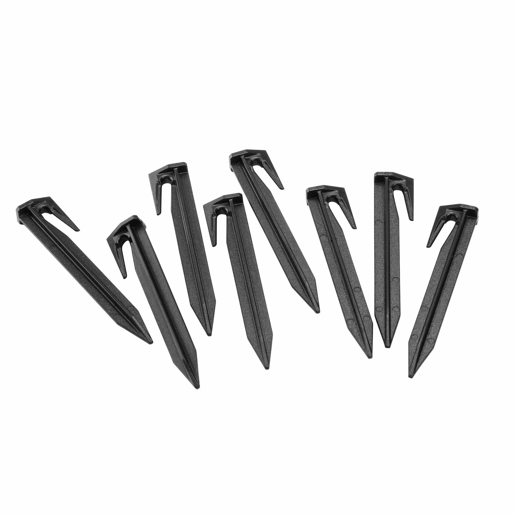 Staples black plastic garden staples for hoses and netting on Tampa Home & Garden Store