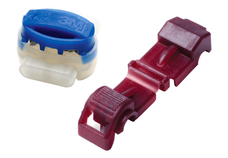 Couplers/Connectors for hoses, Gardena plastic inline burgundy and blue 2-pack on Tampa Home & Garden Store
