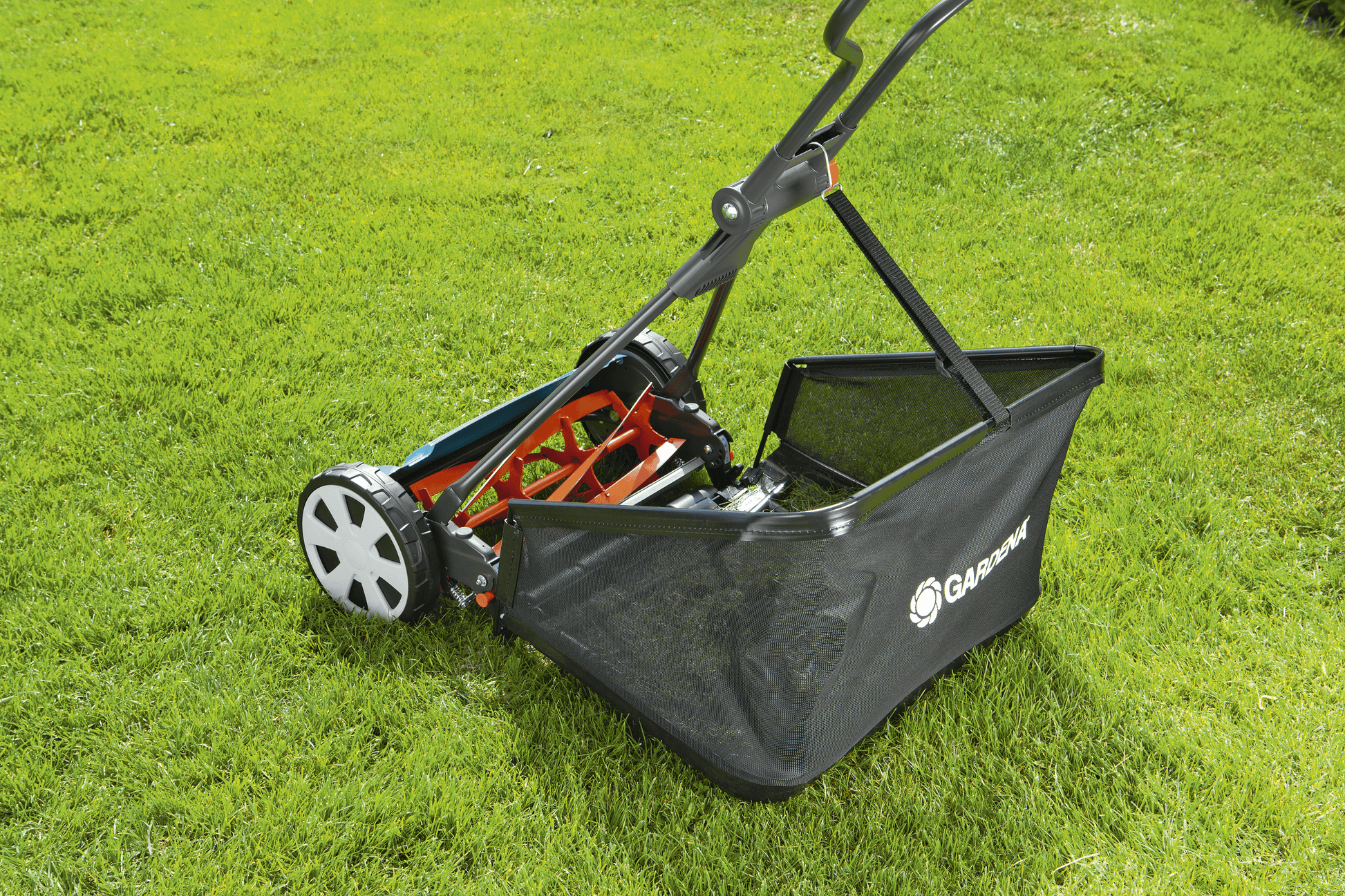 Grass Catcher bag for lawn mower, Gardena, black mesh on Tampa Home & Garden Store