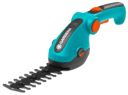 Gardena Battery Grass and Shrub Shears ComfortCut Li electric hedge trimmer turquoise orange on Tampa Home & Garden Store