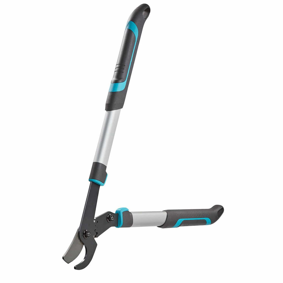 Pruning Lopper EnergyCut 750 B Gardena; gray aluminum handle with teal accents on Tampa Home & Garden Store
