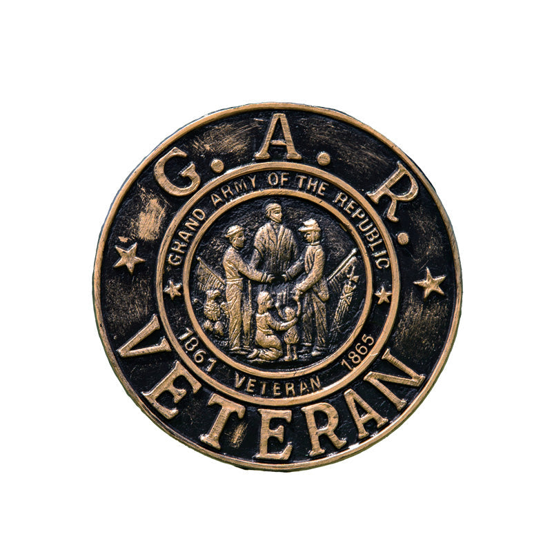 GAR Veteran Grave Marker & Flag Holder with Aluminum Ground Spike | Made in USA - Tampa Home & Garden Store